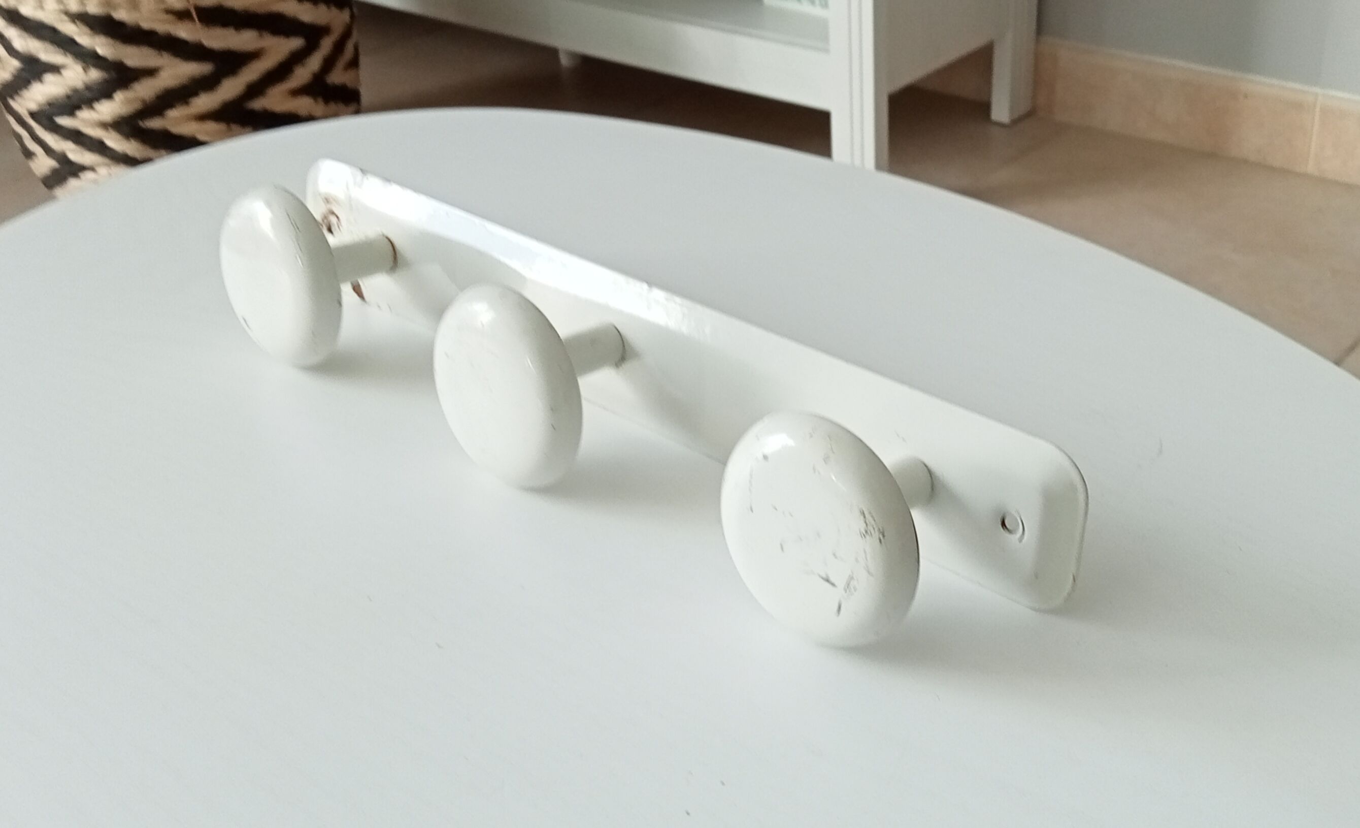 Vintage steel coat rack