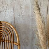 Pair of rattan armchairs