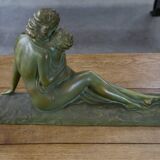 Sculpture en terre cuite patine bronze par Ugo Cipriani
