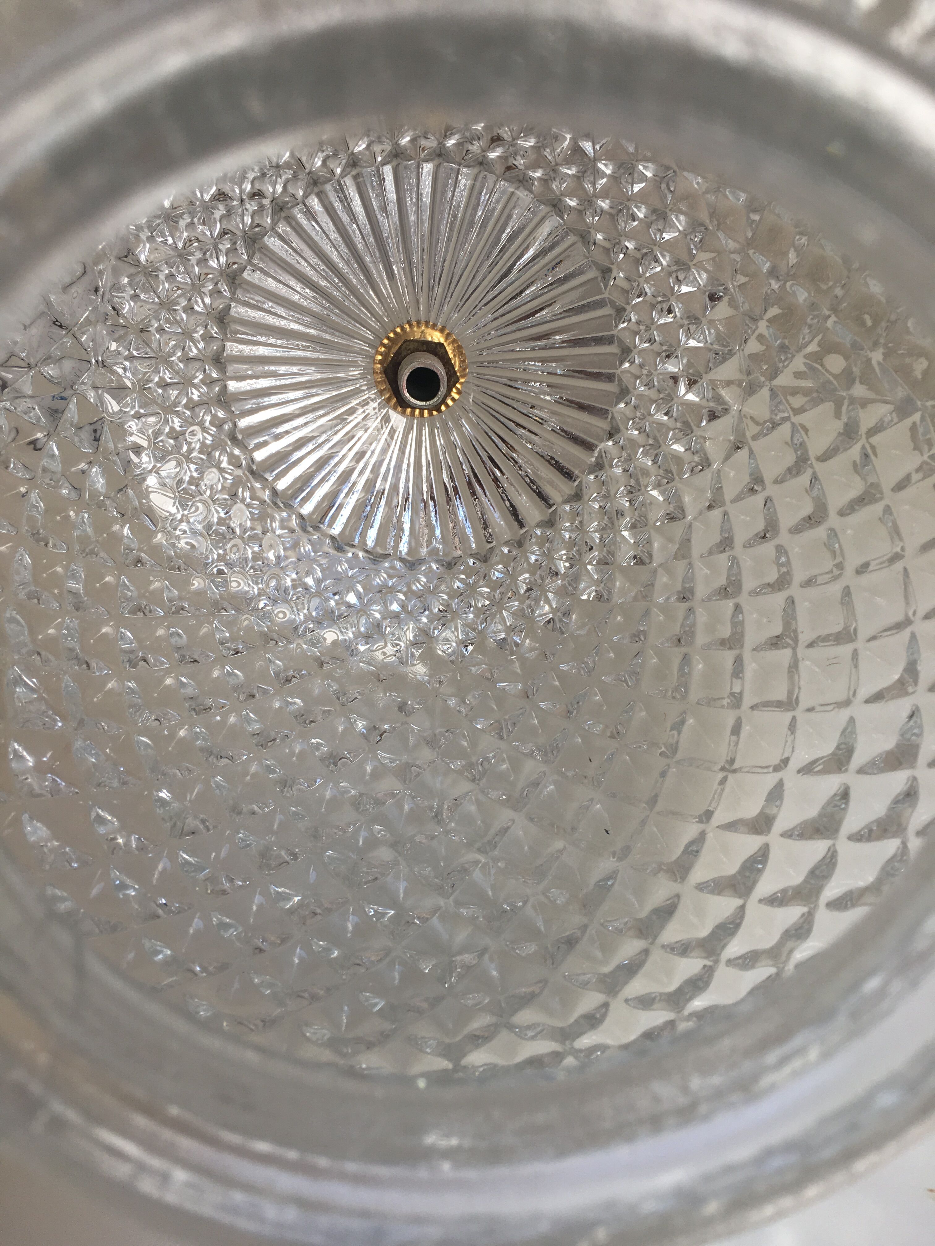 Diamond tipped ceiling lamp