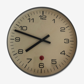 Horloge industrielle vintage bodet gorgy timing