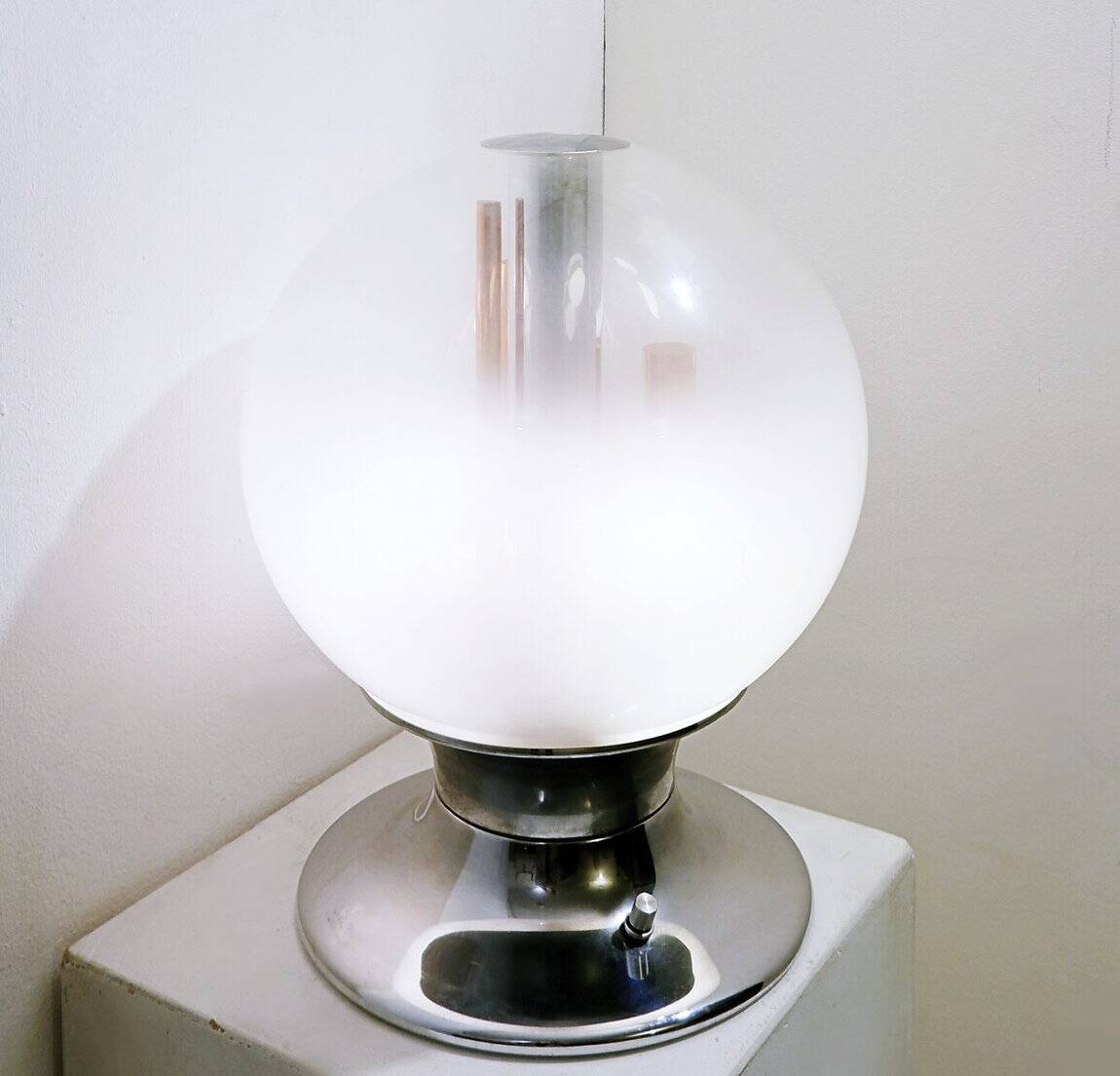 italian Globe Table or floor Lamp by Angelo Brotto - Murano 1960s