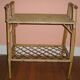 Table d'appoint ancienne en osier