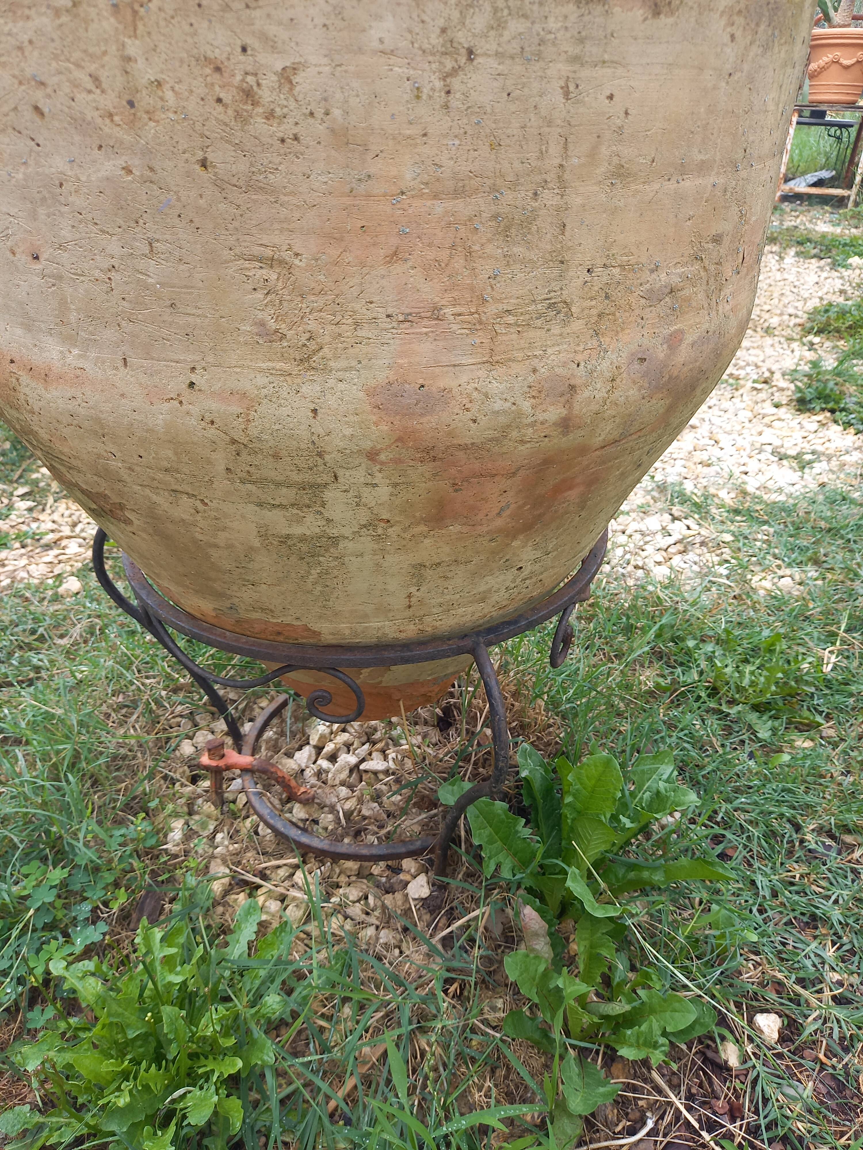 Old terracotta jar