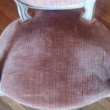 Pair of Louis XVI style medallion armchairs