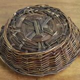 Raw wicker basket vintage