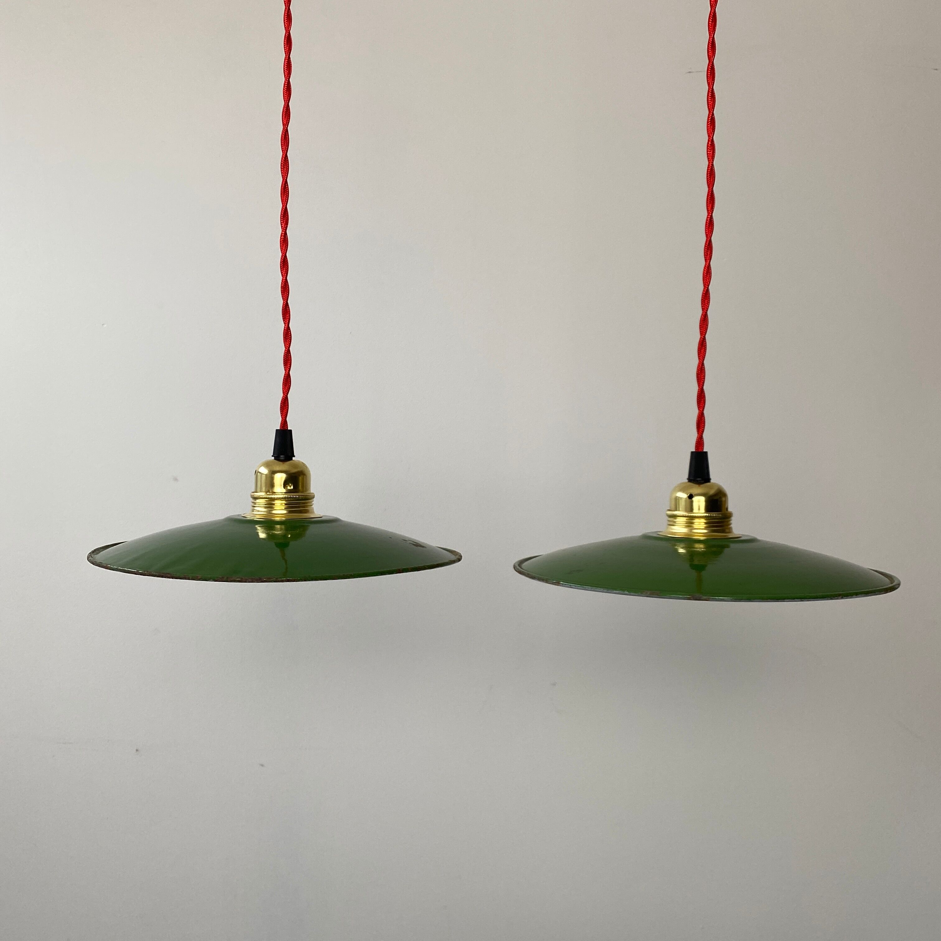 Lot 2 suspensions vintage 24,5 cm