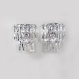 Rare 1960s Kinkeldey German crystal wall sconce 1960