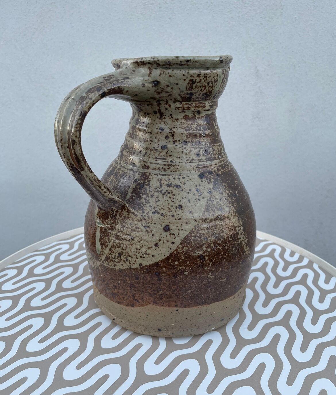 Stoneware pitcher by Pierre Digan