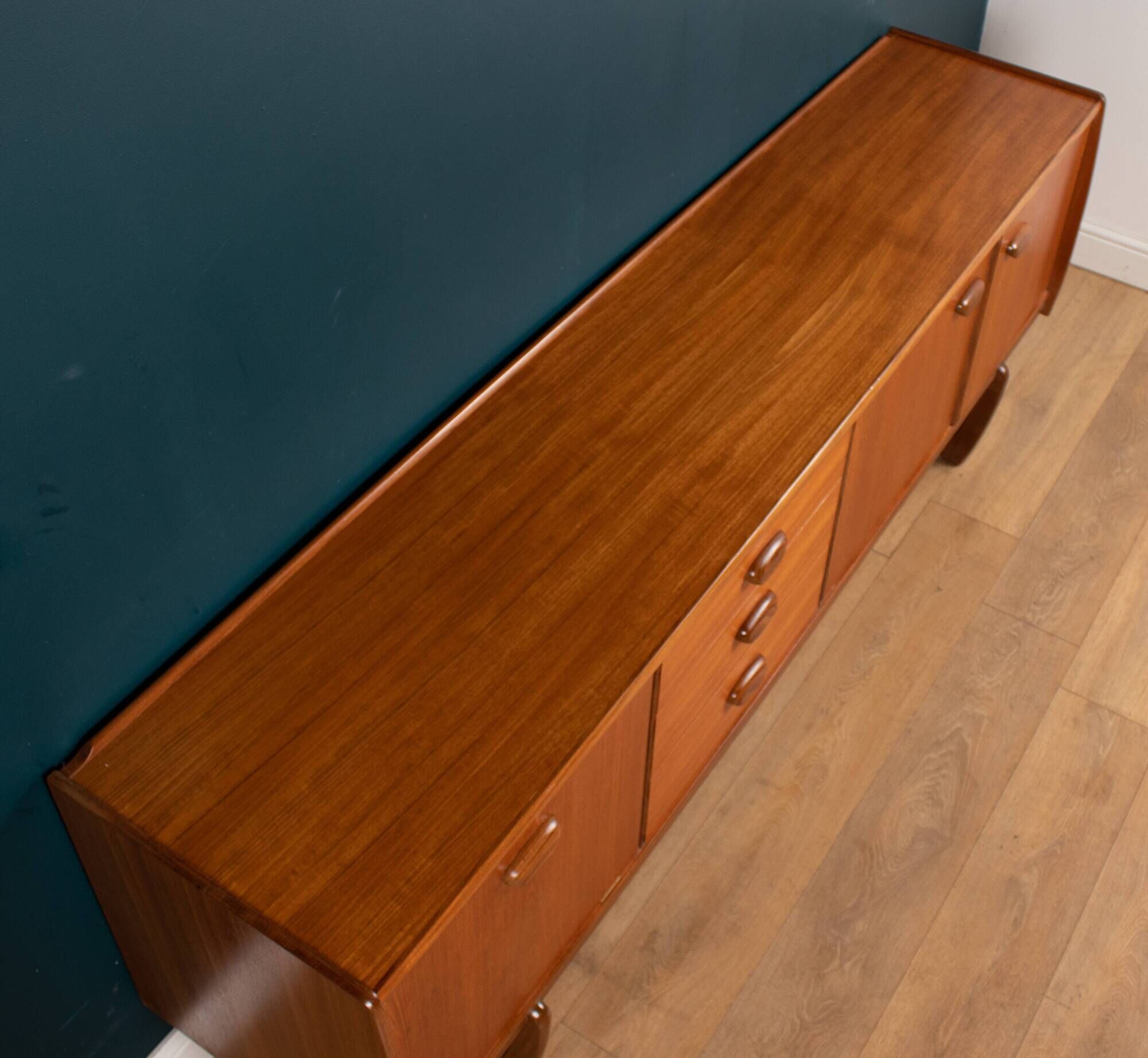 Retro teak 1960s long portwood mid century sideboard