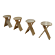 4 tabourets design pliants Adrian Reed, modèle Suzy