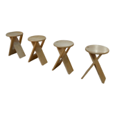 4 tabourets design pliants Adrian Reed, modèle Suzy