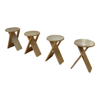 4 tabourets design pliants Adrian Reed, modèle Suzy