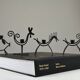 Set of 6 Black Metal Farm Animal Candleholders — Gunnar Ander for Ystad-Metall, Sweden, 1960s