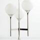 Reggiani/Sciolari style 1970s 3 armed chrome table lamp