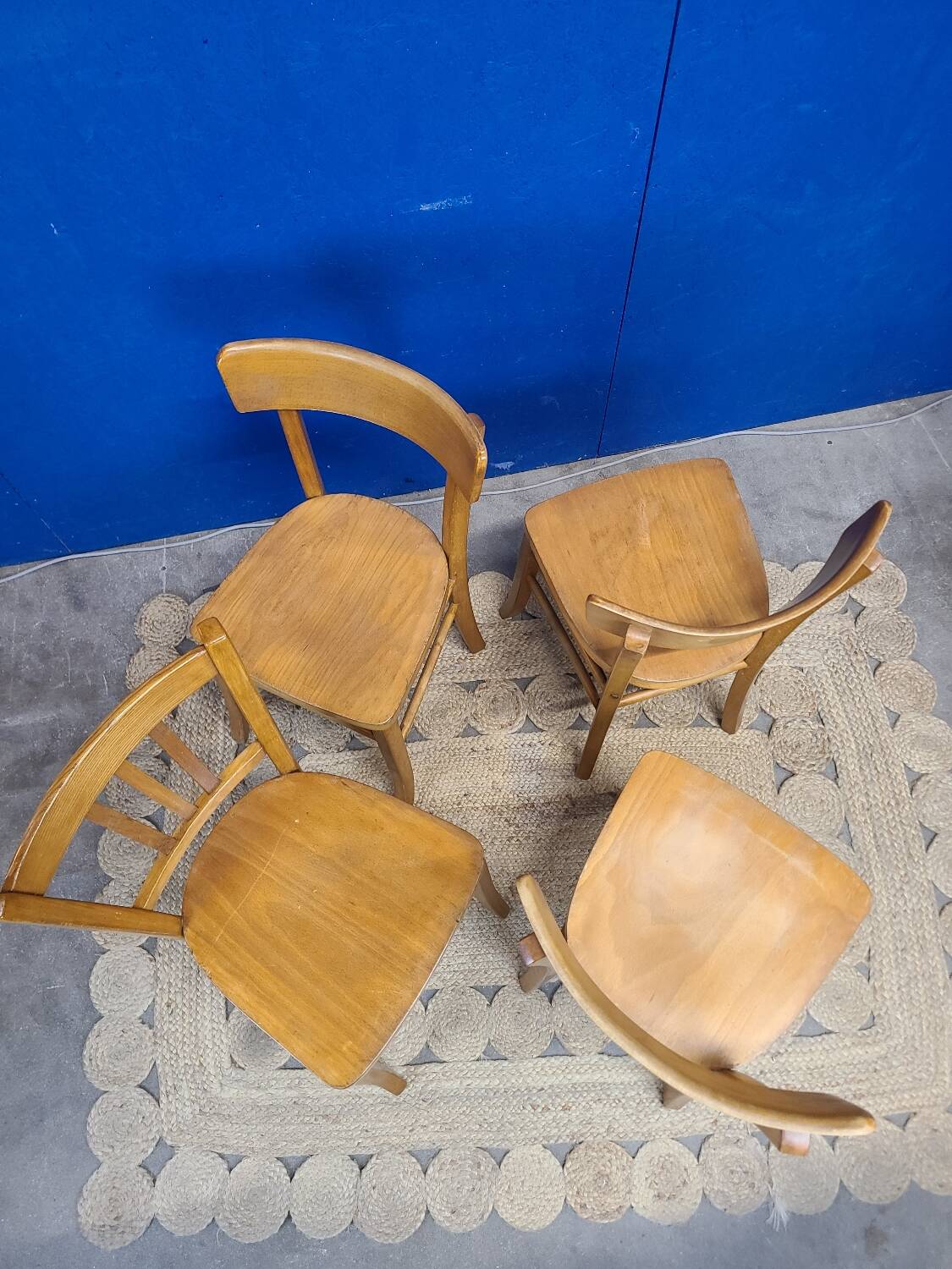 4 vintage luterma bistro chairs