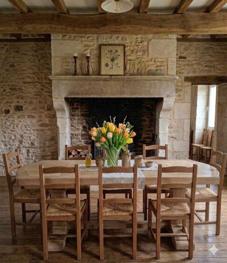 Monastery table in solid oak