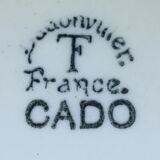 Service 32 pieces in Badonviller earthenware model "Cado"