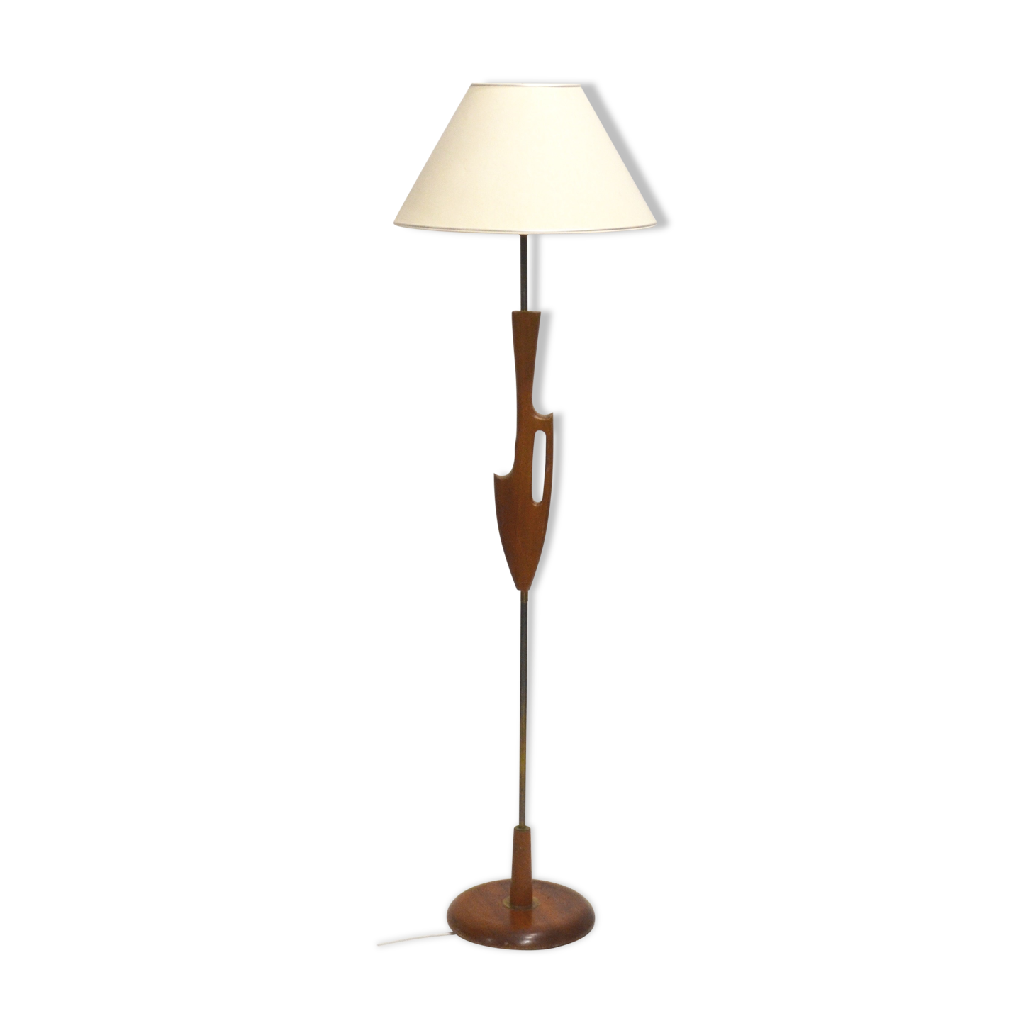 60s teak lamppost