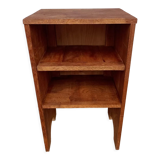 Bedside table in wooden slats