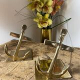 Brass bookends