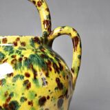 Pretty vintage terracotta glazed goat jug