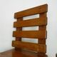 Paire de chaises en chêne massif vintage des années 70