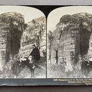 Old photography stereo, stereograph, luxury albumine 1903 Northern Greece