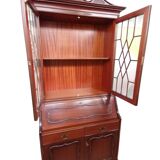 Trumeau (secretary desk) vintage con vetrina, anni 50
