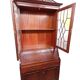 Trumeau (secretary desk) vintage con vetrina, anni 50