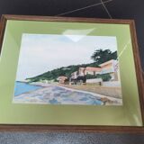 Watercolor seaside