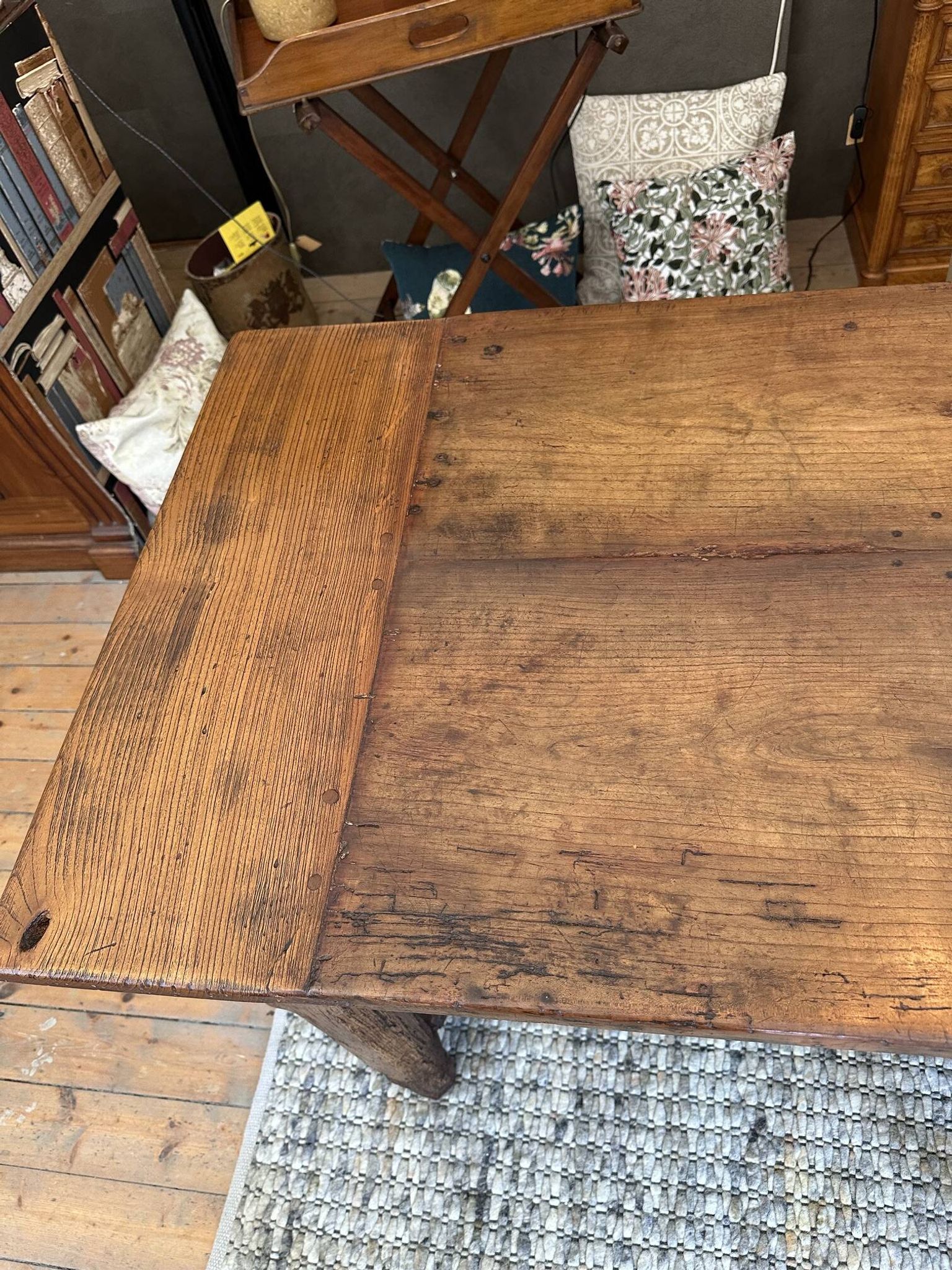 Grande table de ferme antique