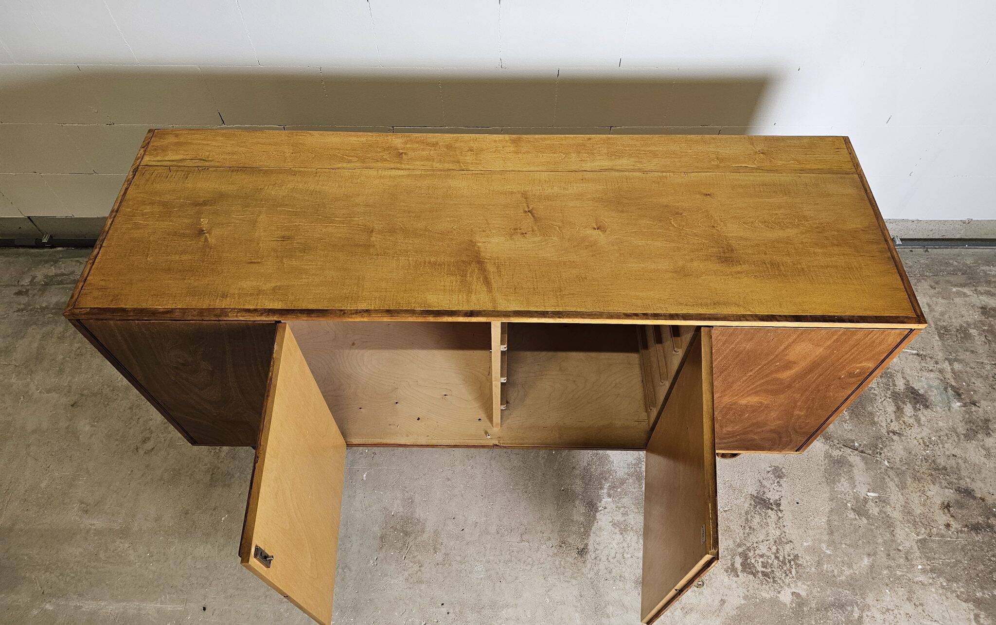 Lowboard sideboard from Braakman DB02 birch series loop legs for Pastoe