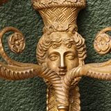 Paire d'appliques en bronze d'époque Empire