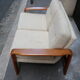 Scandinavian sofa in teak two-seater 60s