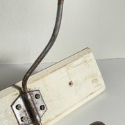 ANTIQUE SCHOOL COAT RACK White Wood