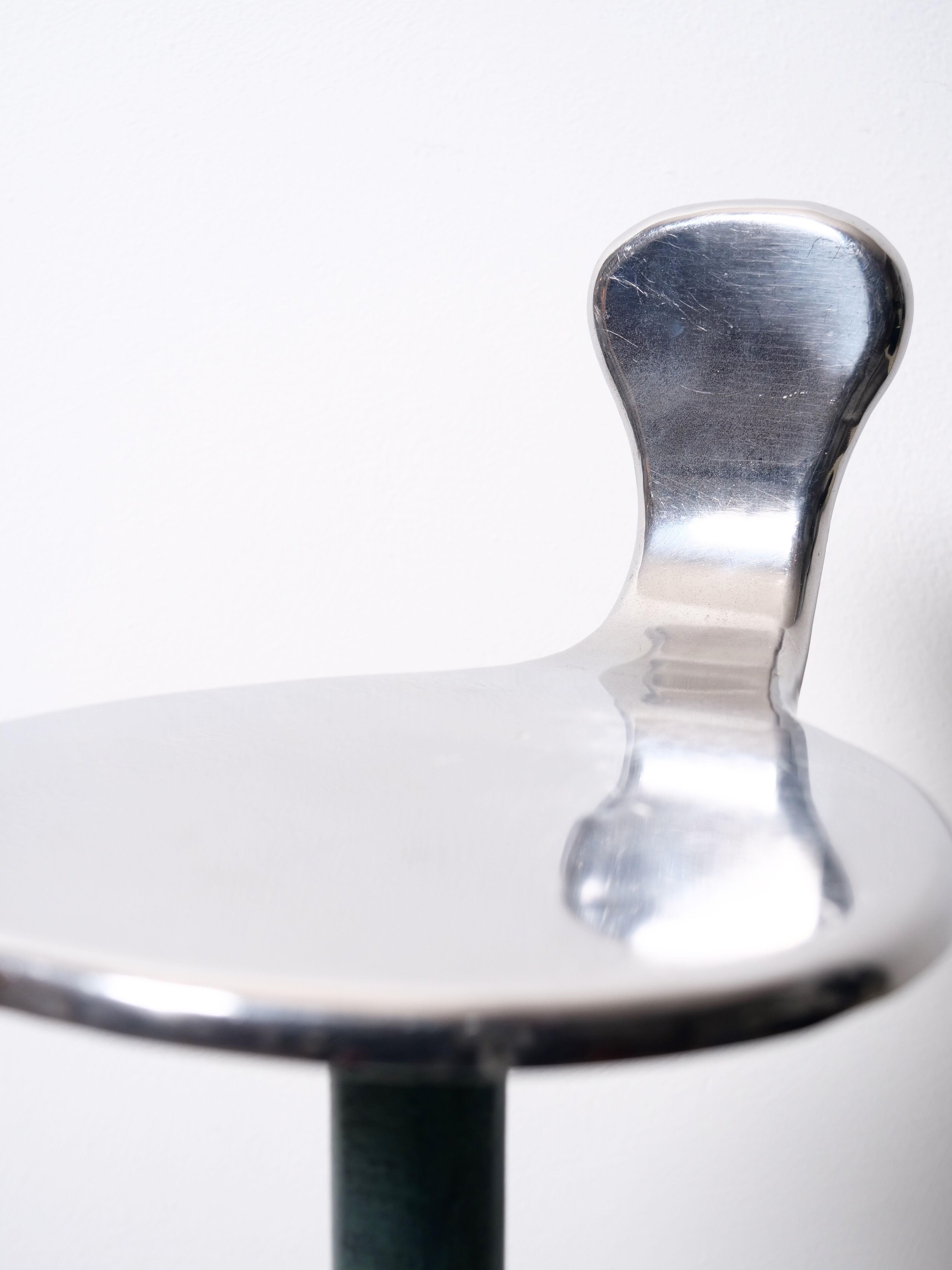 Active seated stool on vintage art deco spring