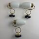 LOT 3 VINTAGE OPALINE WALL LIGHTS