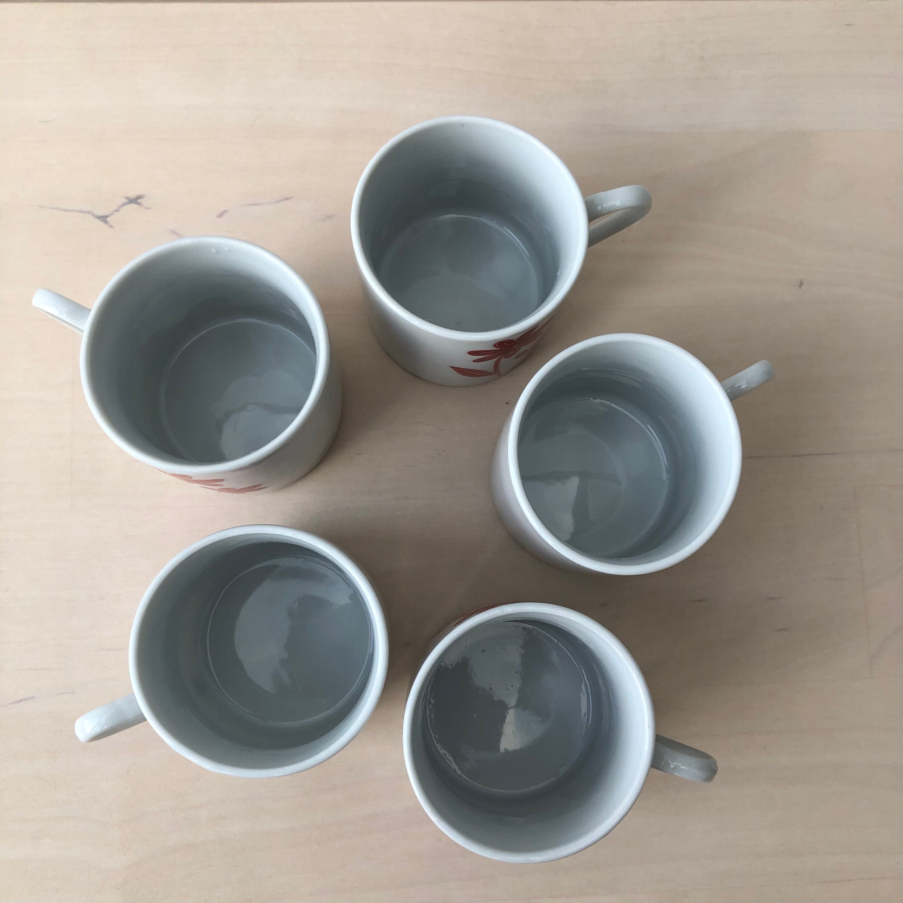 Porcelain coffee cups