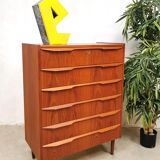 Vintage Danish design chest of drawers cabinet ‘double’