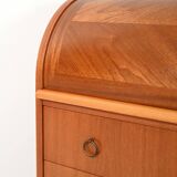 Scandinavian secrétaire with decorated turned legs