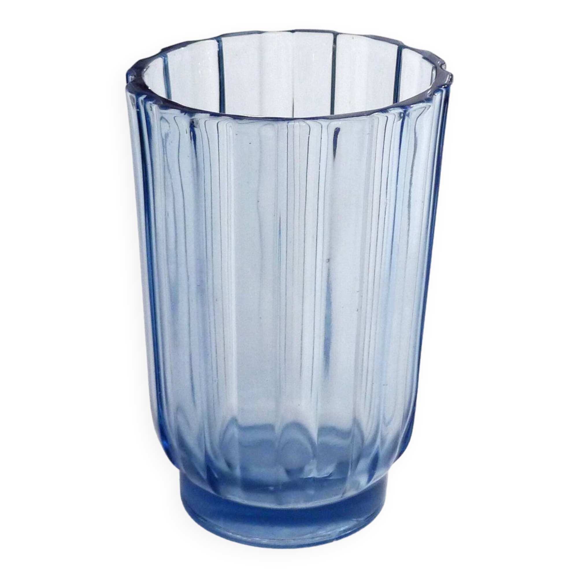 Blue Art Deco vase