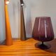 Purple smoked glass footed bowl – Scandinavian design spirit