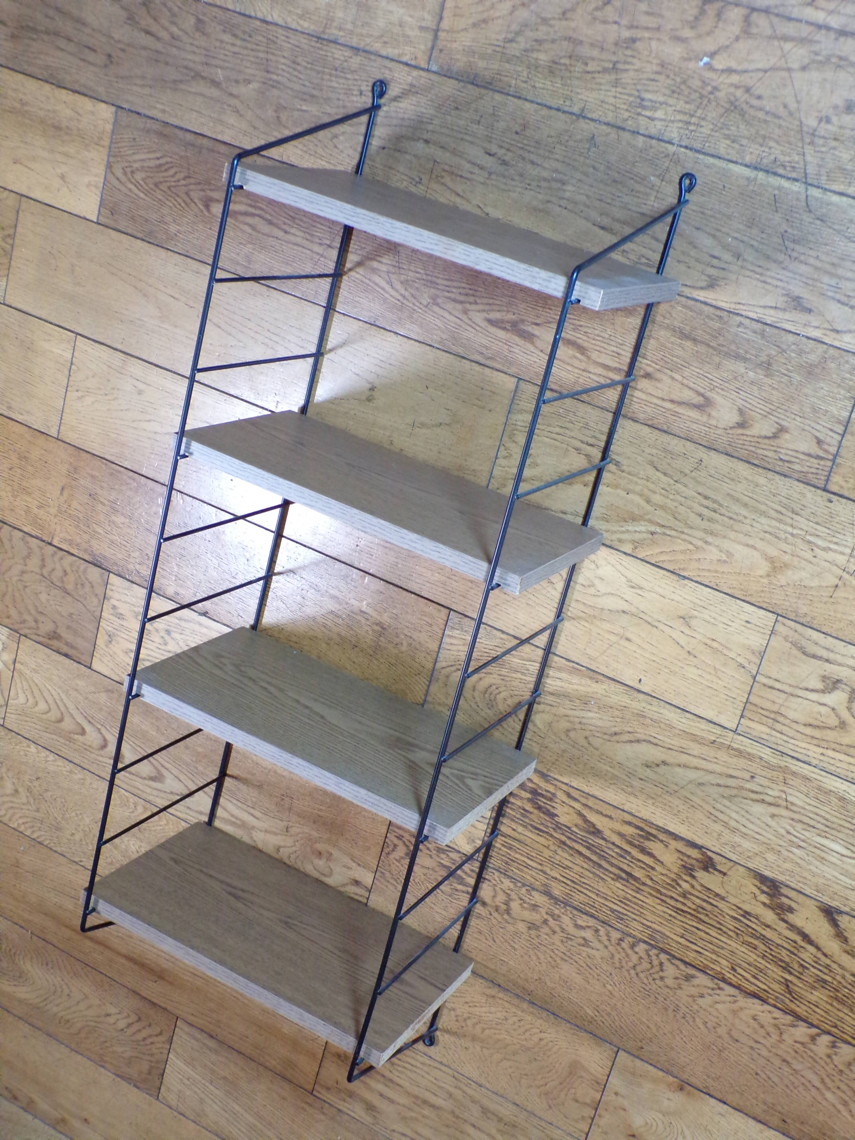 Étagère murale modulable 4 plateaux