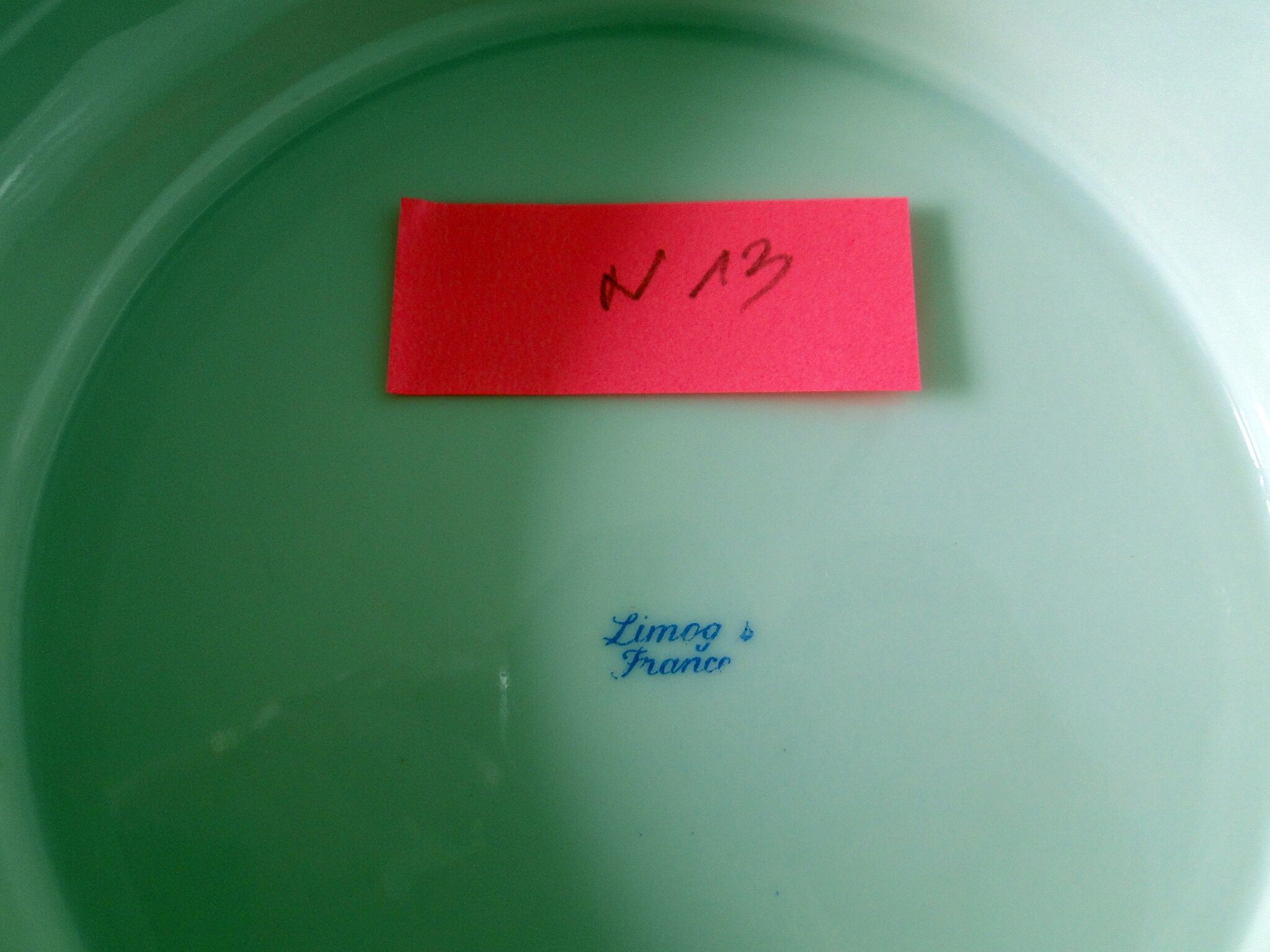 Limoges porcelain footed cup