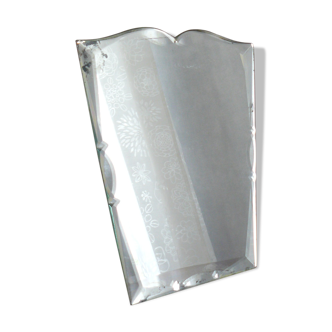 Miroir à poser, biseauté, années 50