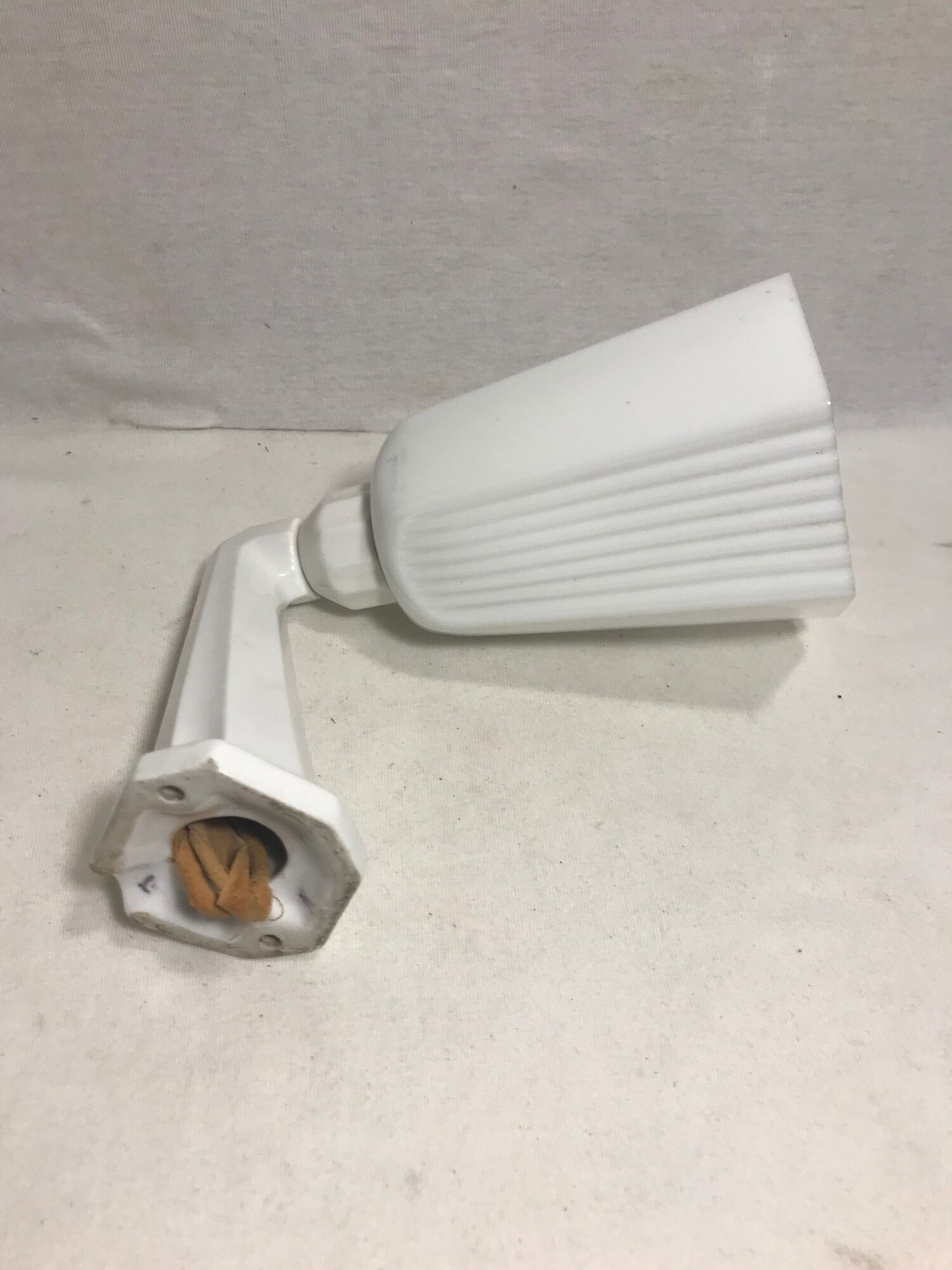 Old porcelain and glass wall lamp 50s