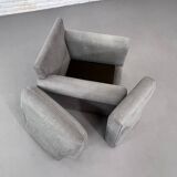 Fauteuil Gris en Tissu, 1990s