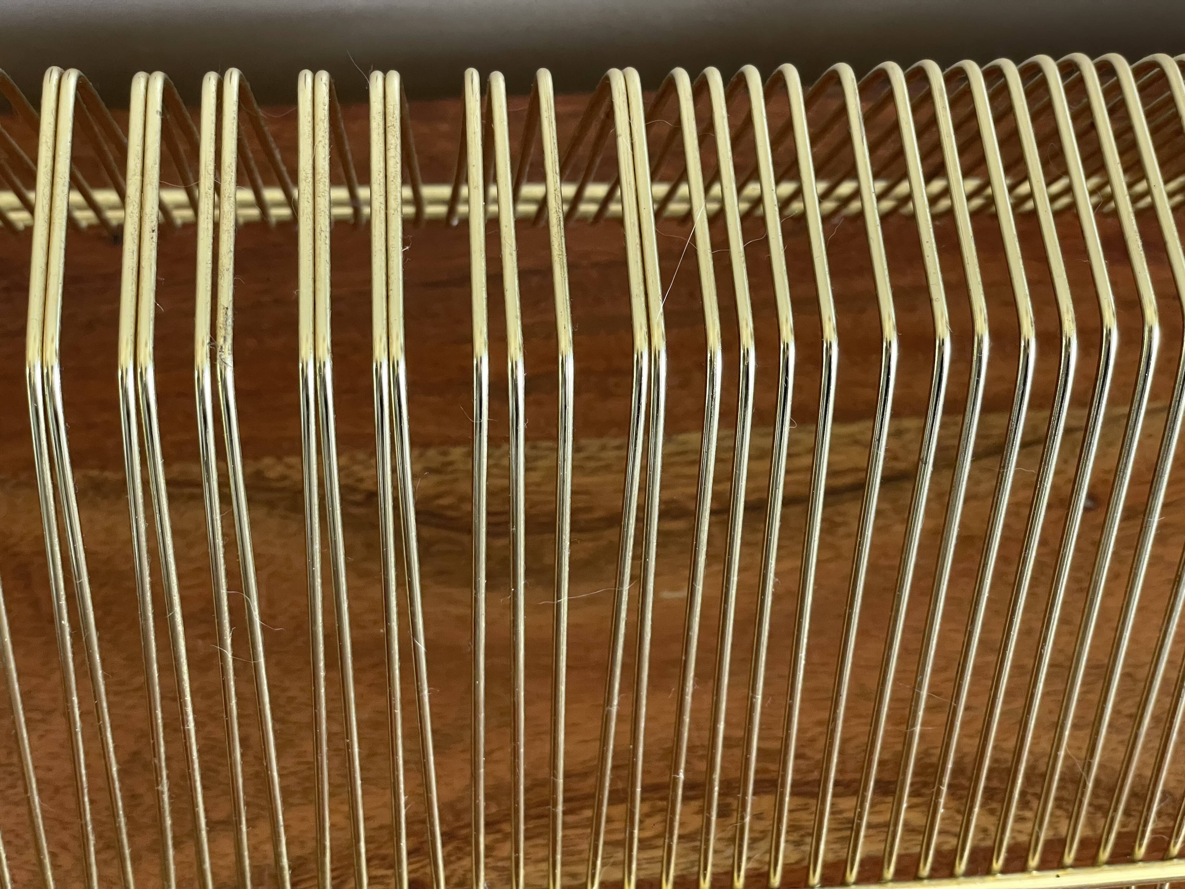 Gold metal vinyl door