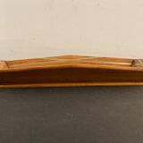 Wooden pencil holder with brass inserts, NINETEENTH